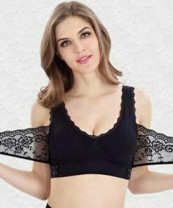 Buckle Wireless Lace Bra