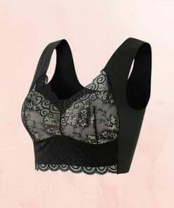 Alternative view of Seamless Bra Wireless Push Up Lace Bra Plus Size For Women