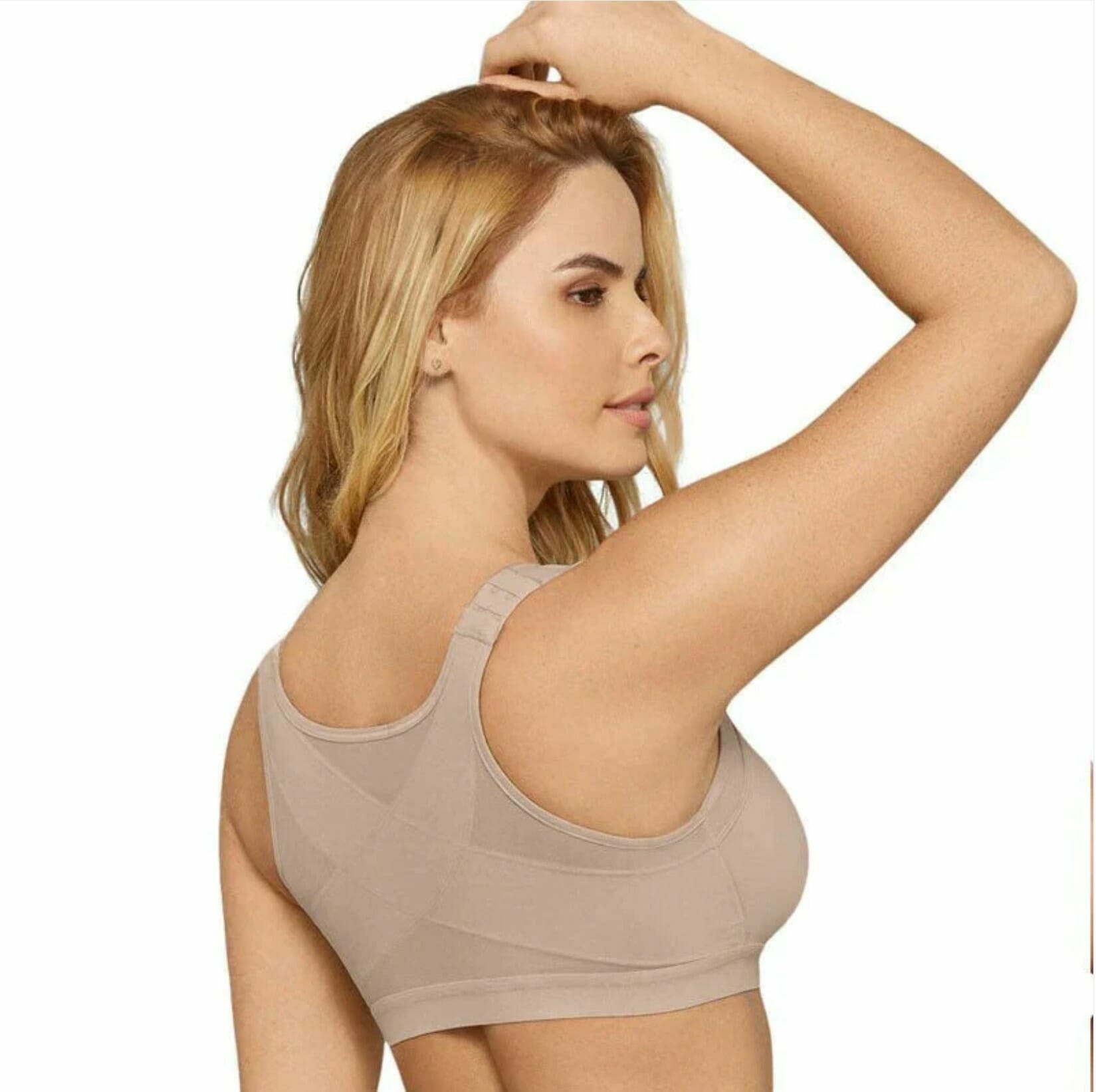 Posture Support Corrector Support Boost Bra Front Closure Bra Plus Size For Women - Image 11