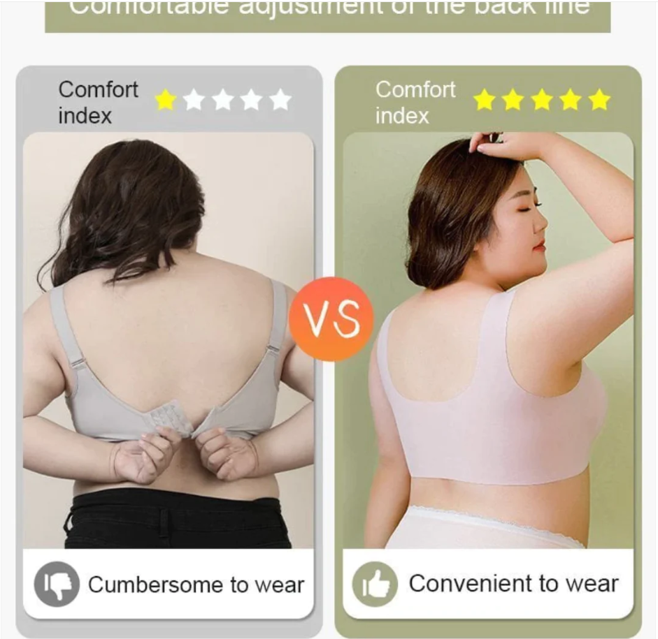 Comfy Seamless Bra Deep Cup Wireless Bras Large Size For Women - Image 16