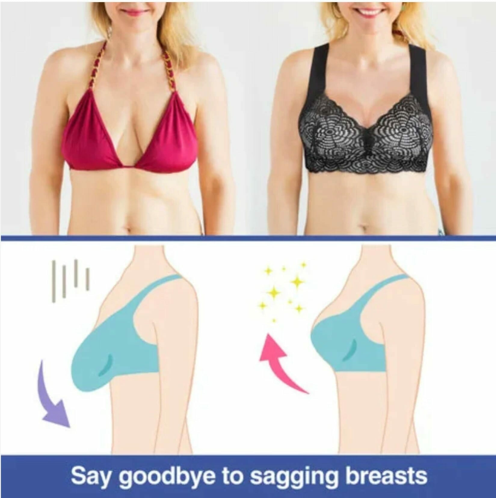 Ultimate Extra Lift Stretch Full-Figure Seamless Lace Cut Bra - Image 15