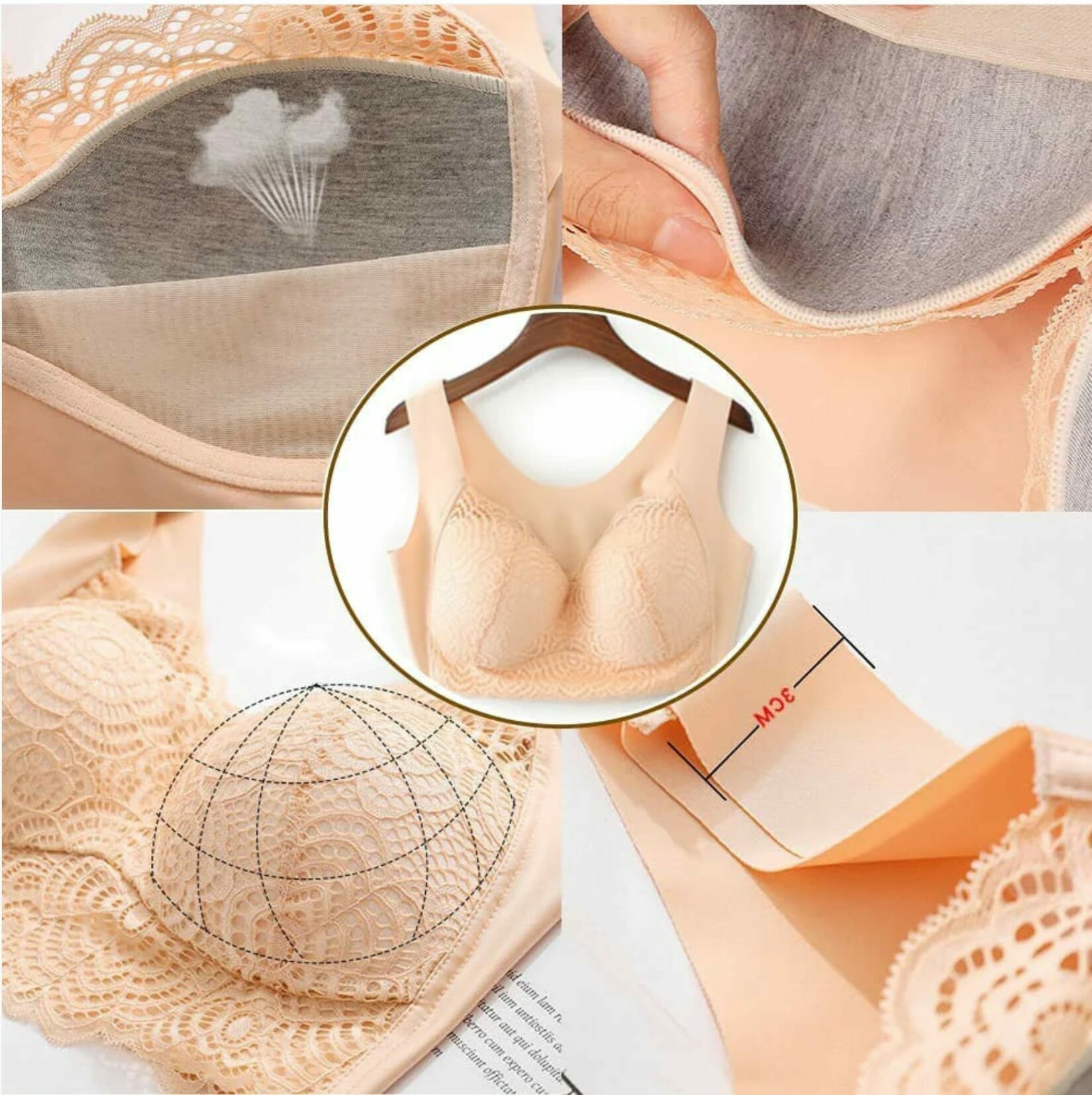 Ultimate Extra Lift Stretch Full-Figure Seamless Lace Cut Bra - Image 18