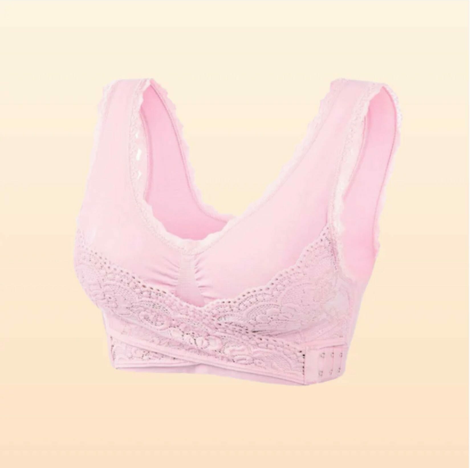 Comfy Corset Bra Front Cross Side Buckle Lace Bras - Image 20