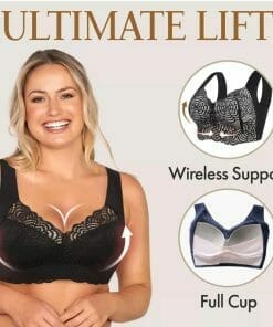 Ultimate Extra Lift Stretch Full-Figure Seamless Lace Cut Bra
