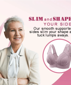 Front Button Wireless Supportive Bra