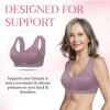 Rosette Bra Wireless Front Button Bra Large Size For Women