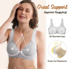 Multifunctional Push Up Comfy Bra Front Closure 5D Contour Bra Large Size For Women