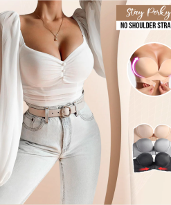 Front Buckle Strapless Wireless Bra