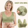 Floral Bra Wireless Front Button Bras Large Size For Women