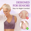 Smooth Basic Bra Front Button Bra Large Size For Women