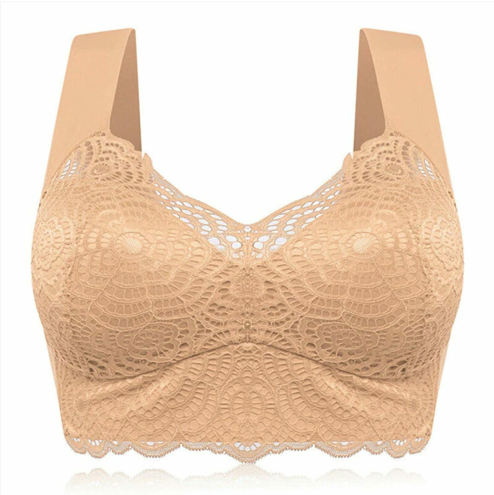 Ultimate Extra Lift Stretch Full-Figure Seamless Lace Cut Bra - Image 21