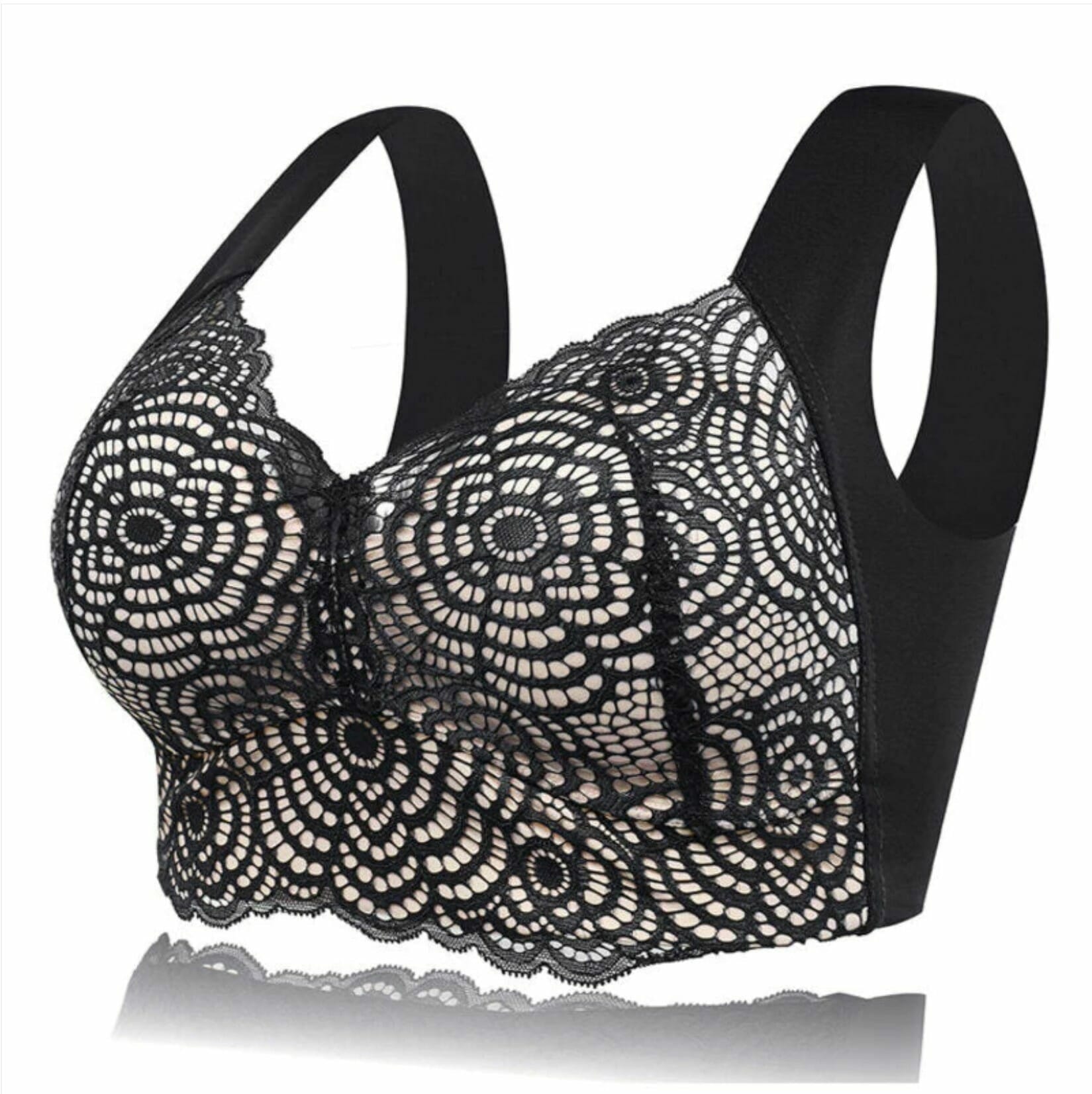 Ultimate Extra Lift Stretch Full-Figure Seamless Lace Cut Bra - Image 24