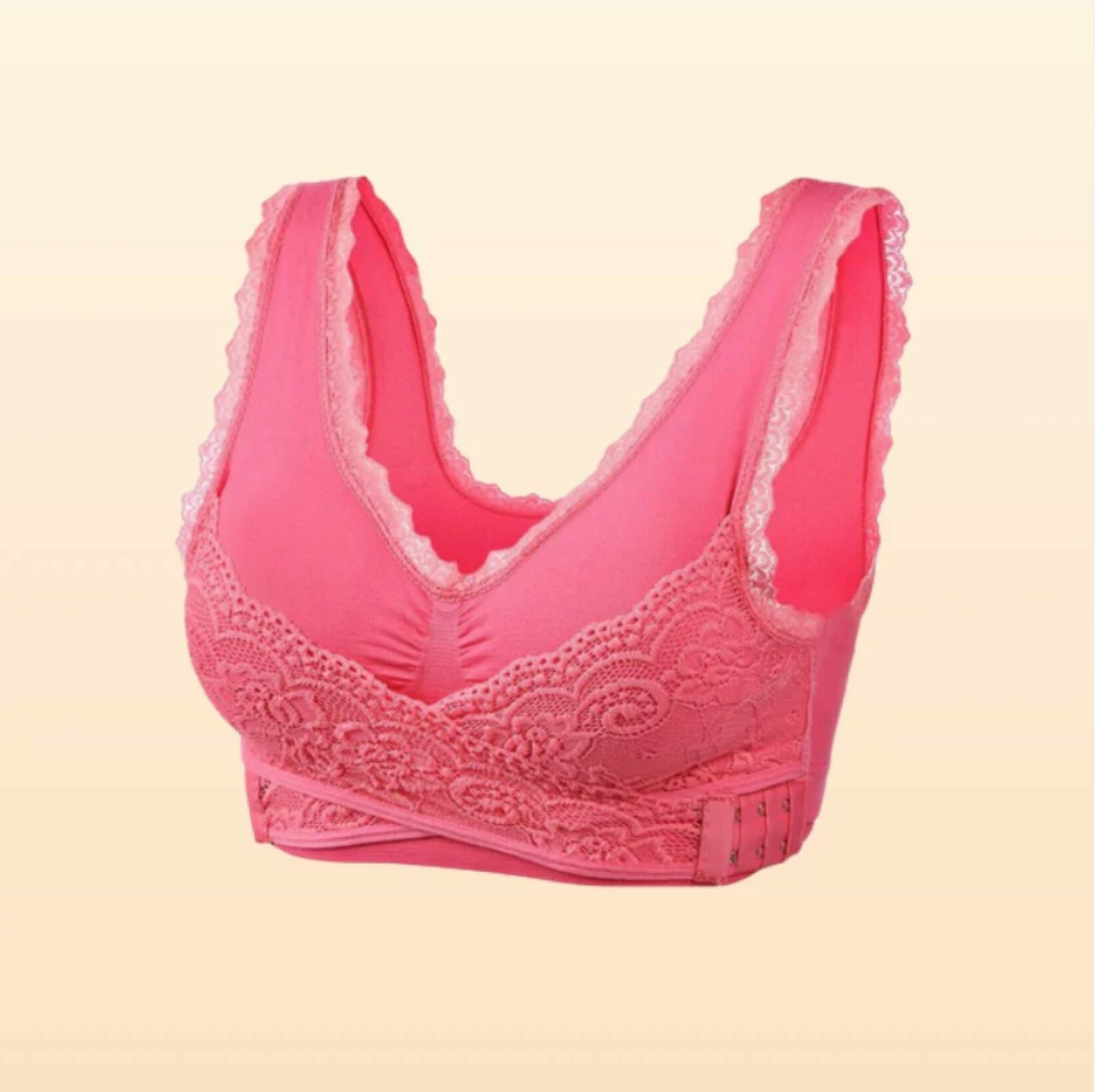 Comfy Corset Bra Front Cross Side Buckle Lace Bras For Women