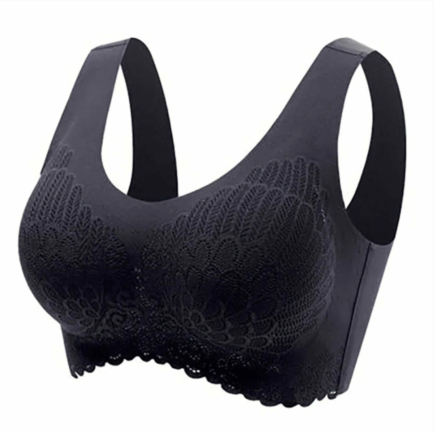 5D Seamless Bra Wireless Lace Bra Plus Size For Women - Image 4