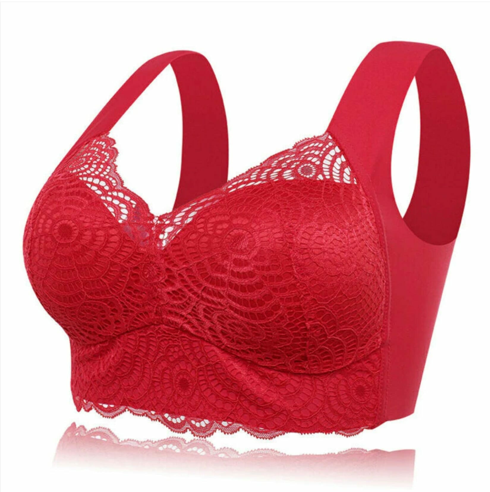 Ultimate Extra Lift Stretch Full-Figure Seamless Lace Cut Bra - Image 30
