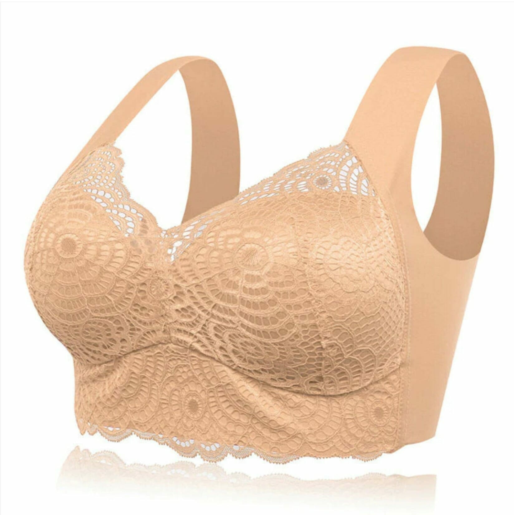 Ultimate Extra Lift Stretch Full-Figure Seamless Lace Cut Bra - Image 32