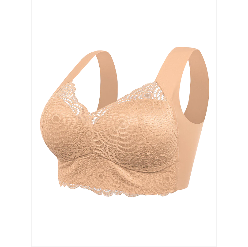 Ultimate Extra Lift Stretch Full-Figure Seamless Lace Cut Out Bra - Image 34