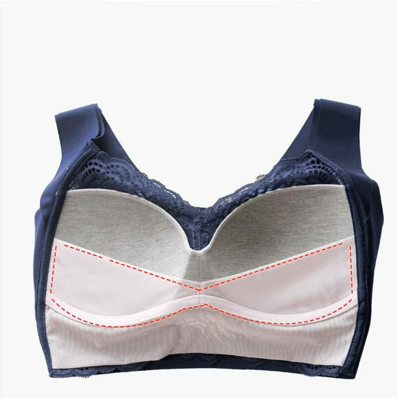 Ultimate Extra Lift Stretch Full-Figure Seamless Lace Cut Bra - Image 44