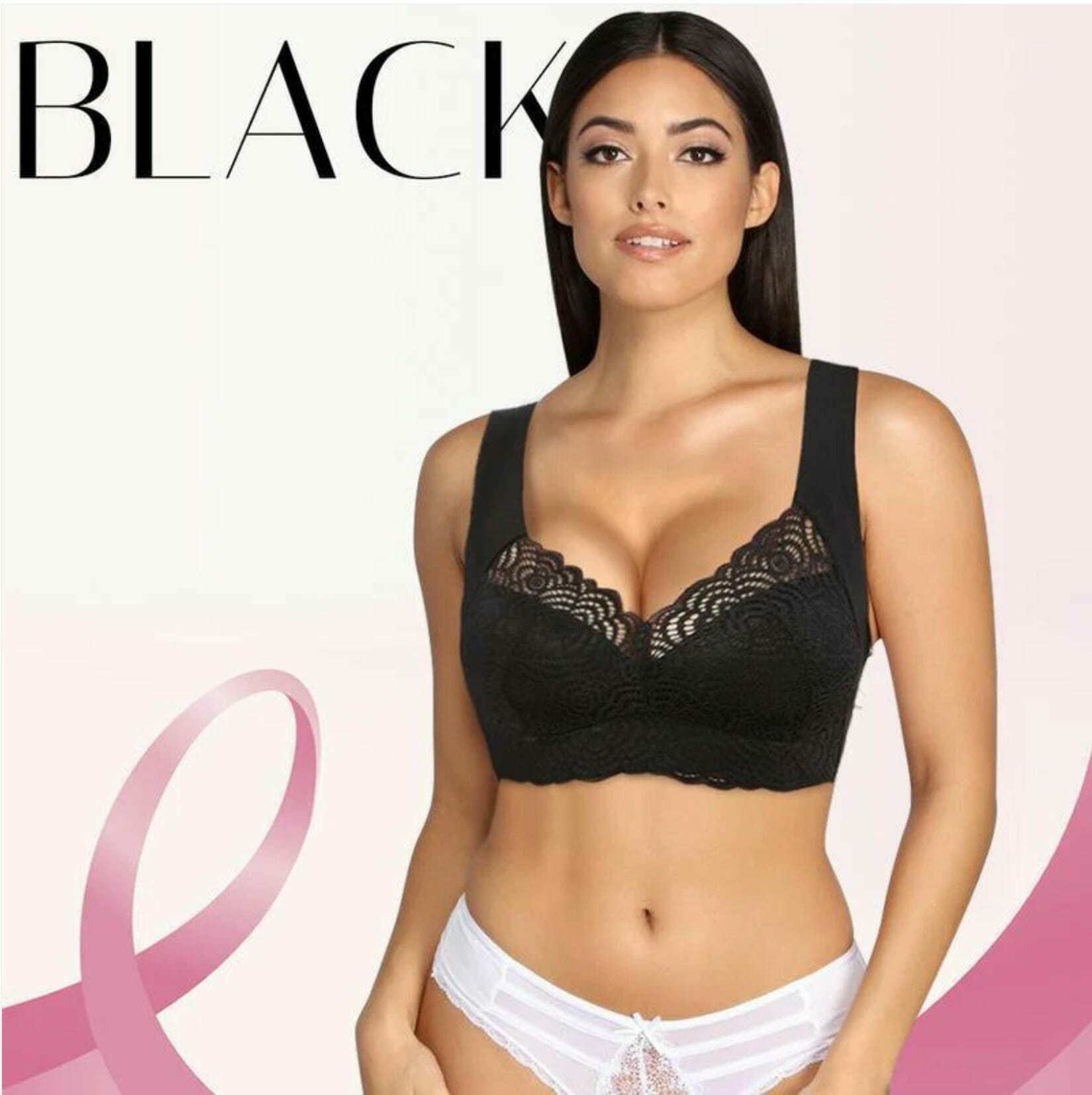 Ultimate Extra Lift Stretch Full-Figure Seamless Lace Cut Bra - Image 49