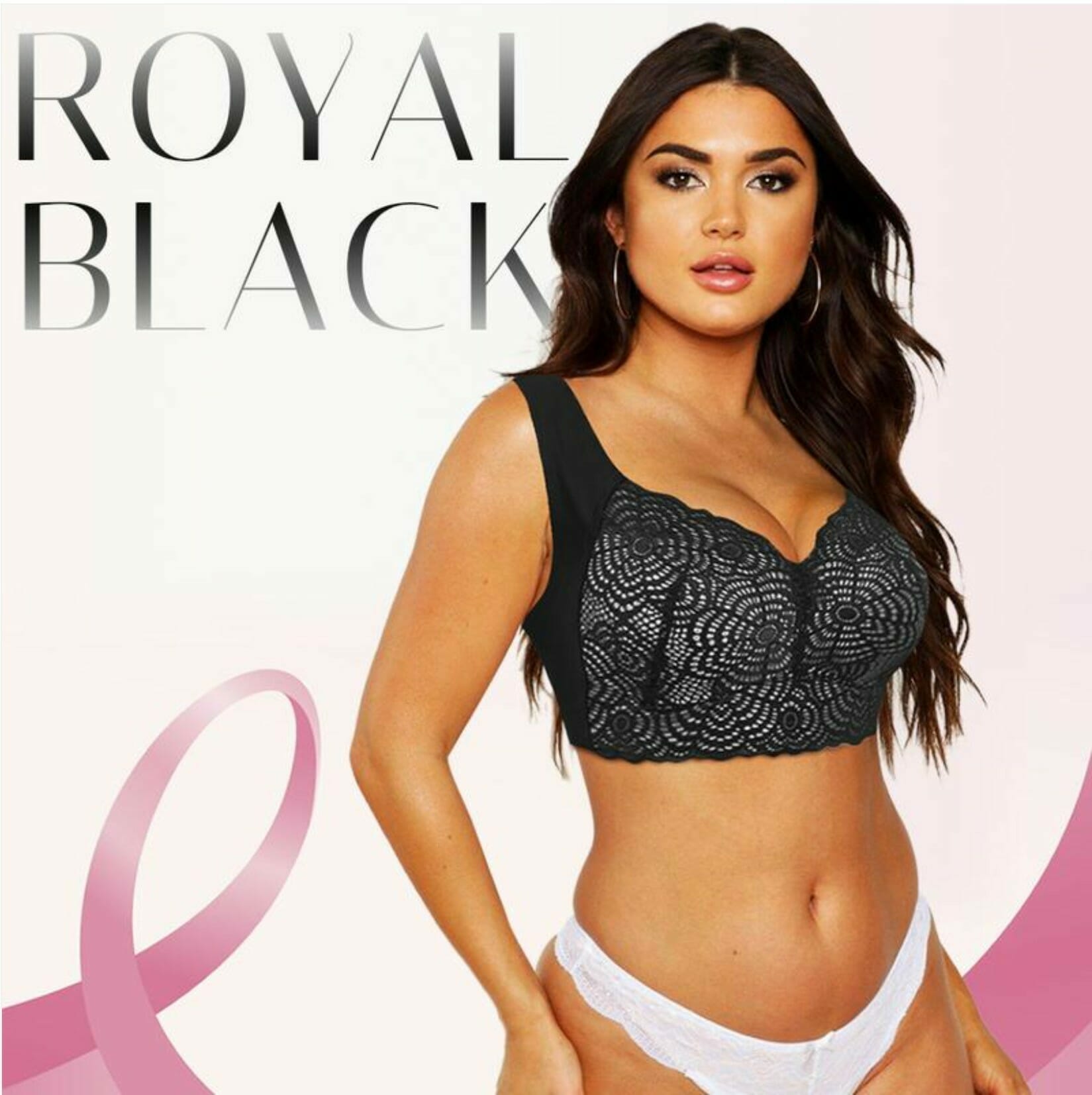 Ultimate Extra Lift Stretch Full-Figure Seamless Lace Cut Bra - Image 52