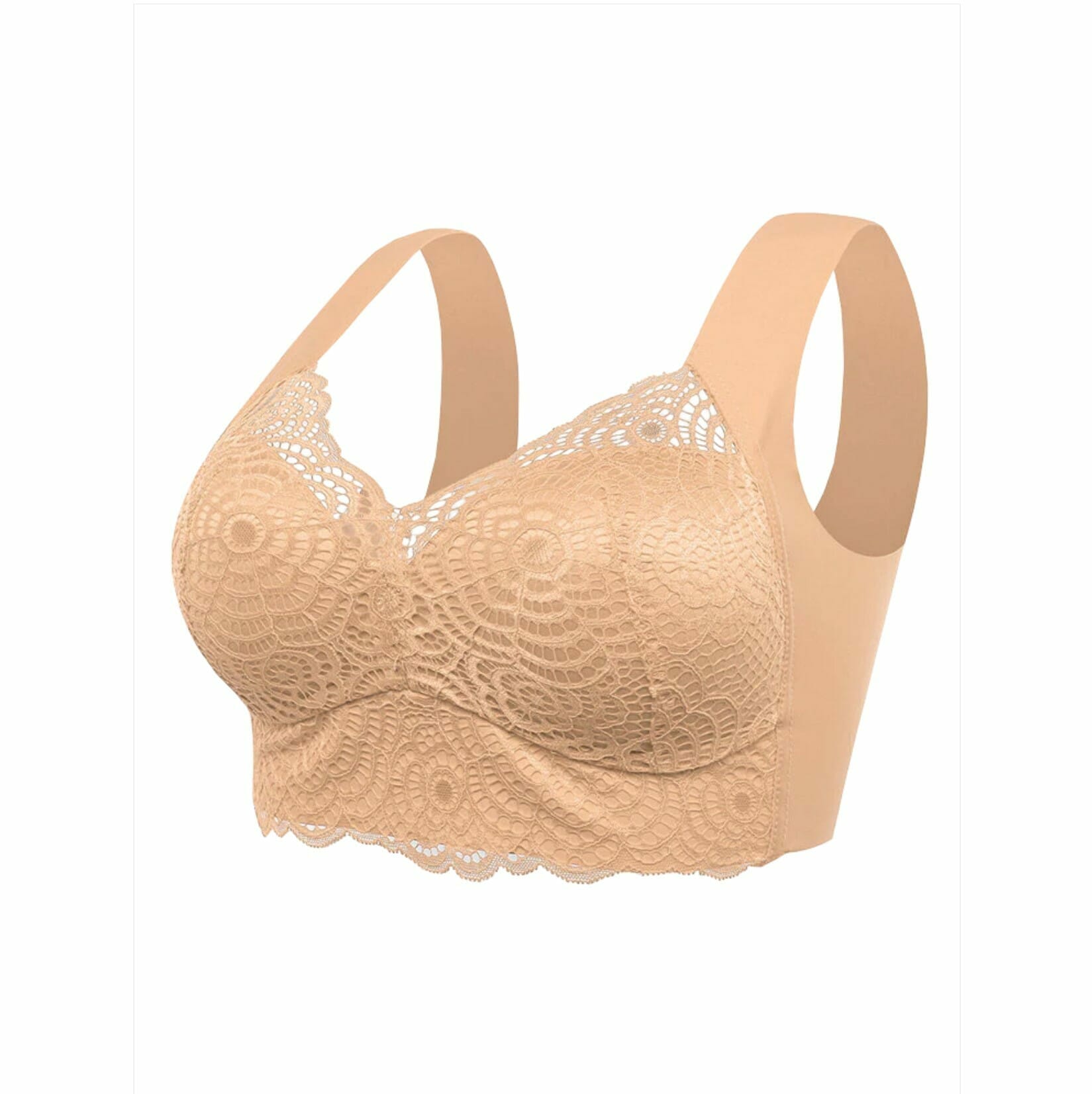 Ultimate Extra Lift Stretch Full-Figure Seamless Lace Cut Bra - Image 58