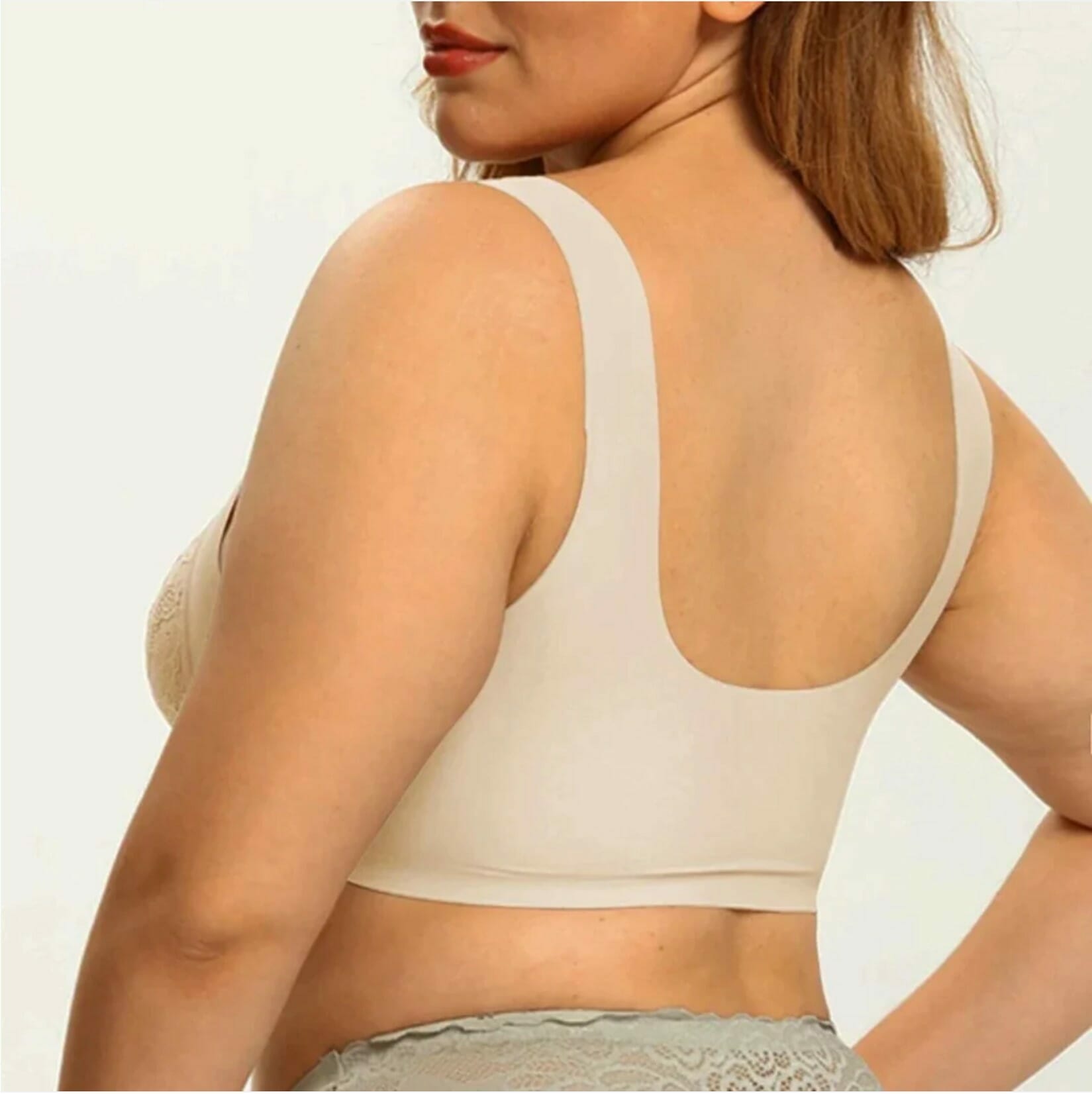 Multifunctional Push Up Comfy Bra Front Closure 5D Contour Bra Plus Size For Women - Image 6
