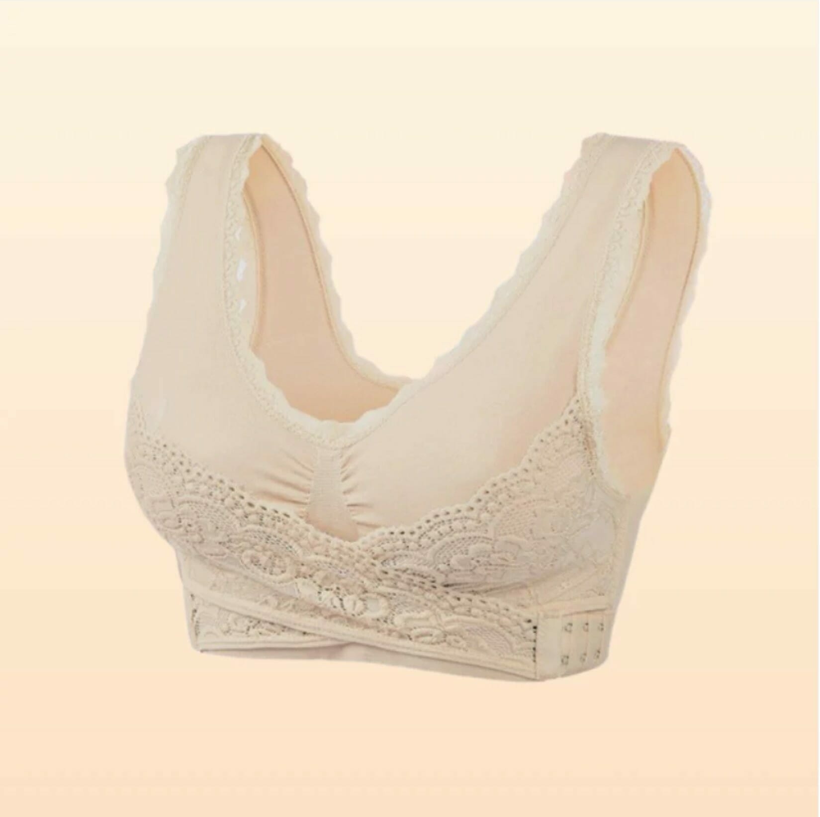 Comfy Corset Bra Front Cross Side Buckle Lace Bras - Image 8