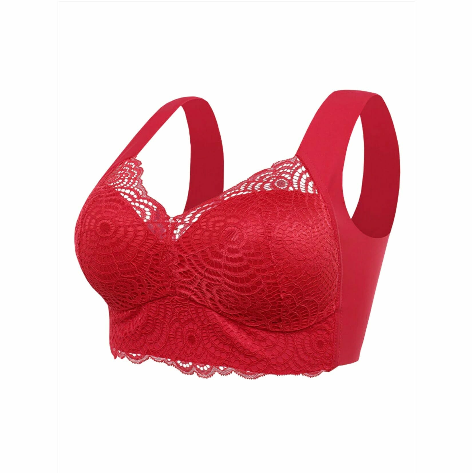 Ultimate Extra Lift Stretch Full-Figure Seamless Lace Cut Bra - Image 60