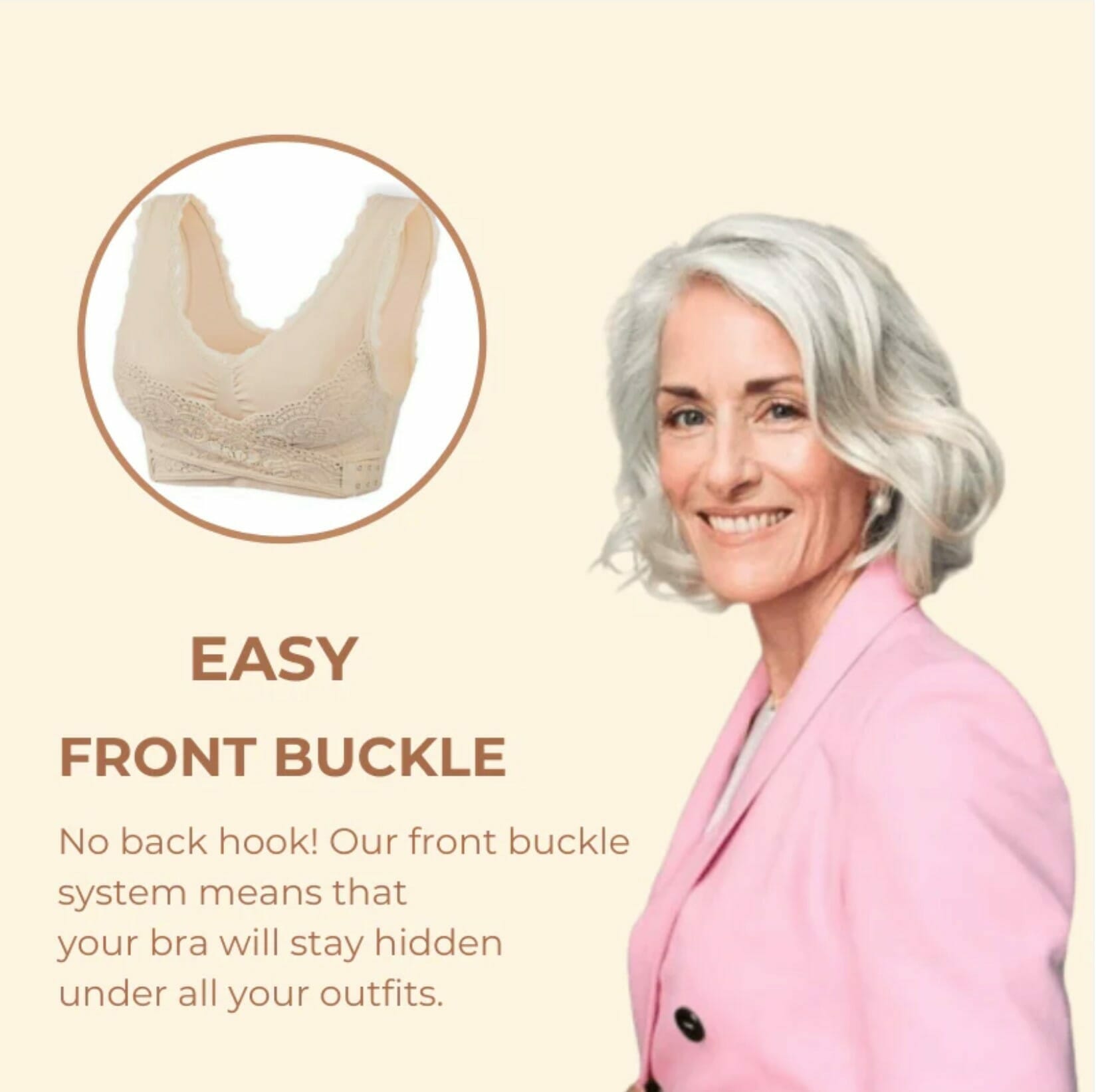 Comfy Corset Bra Front Cross Side Buckle Lace Bras - Image 10
