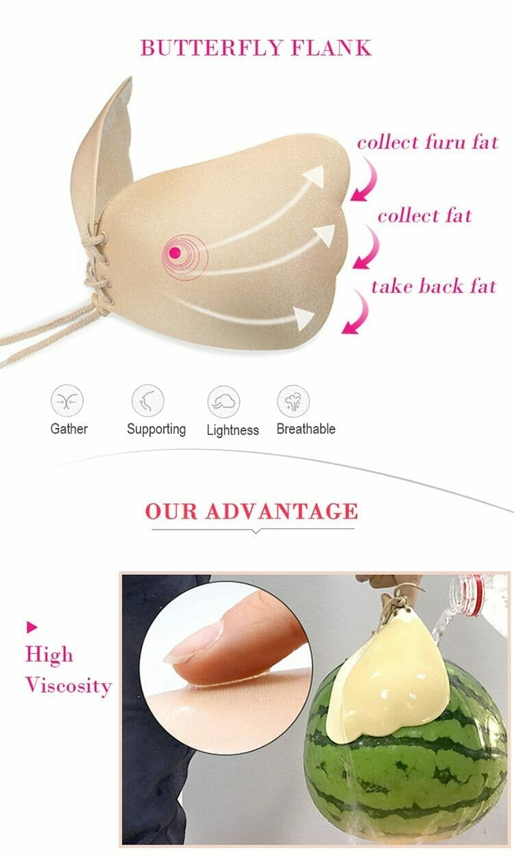 Strapless Push Up Invisible Backless Bra - Image 4