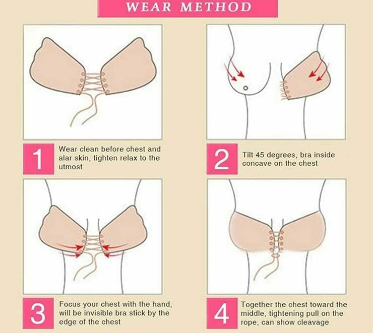 Strapless Push Up Invisible Backless Bra - Image 5