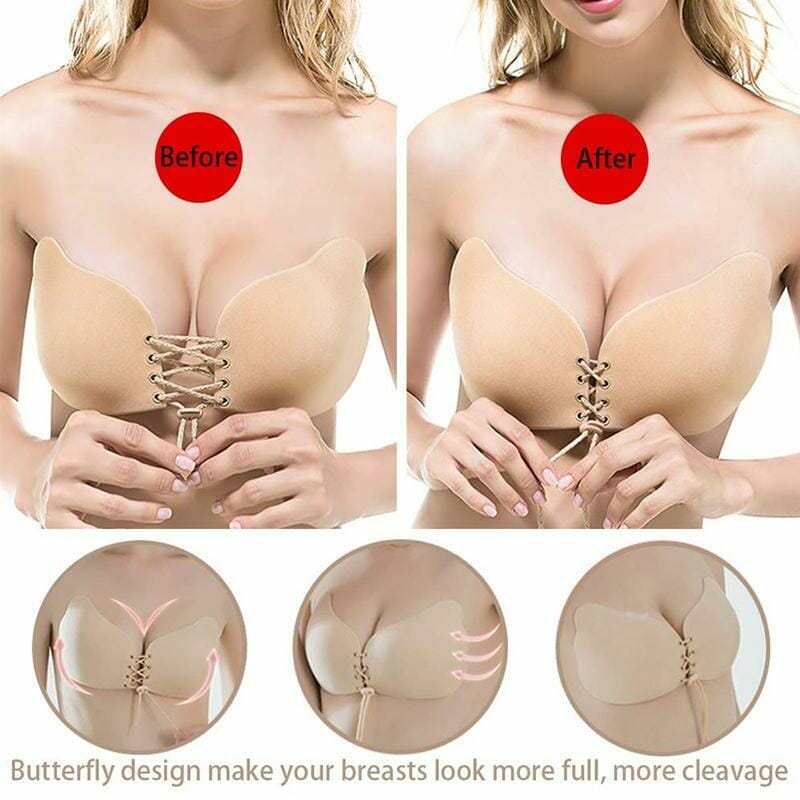 Strapless Push Up Invisible Backless Bra - Image 2