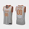 Custom Texas Longhorns Jersey Name and Number College Basketball Gray