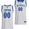 Custom Kansas Jayhawks Jersey College Basketball Gray Swingman