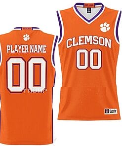 Custom Clemson Tigers Jersey Name and Number College Basketball NIL Pick-A-Player Orange