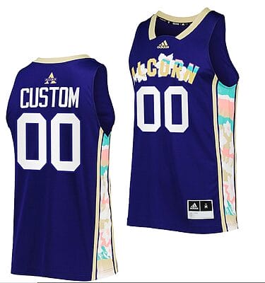 Custom Alcorn State Braves Jersey Name and Number College Basketball Purple