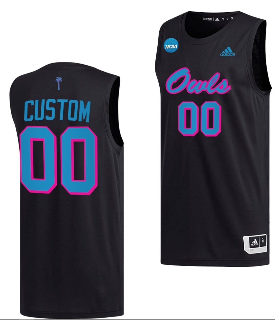 Custom FAU Owls Basketball Jersey 2023 NCAA March Madness Black