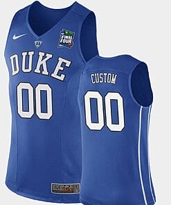 Custom Duke Blue Devils Jersey Final Four College Basketball Blue