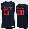 Custom Dayton Flyers Jersey Name and Number College Basketball Navy