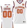Custom Clemson Tigers Jersey Name and Number College Basketball NIL Pick-A-Player White