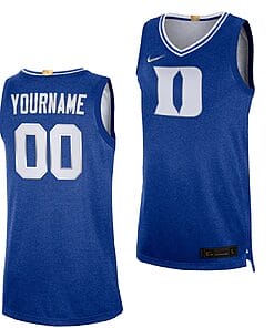 Custom Duke Blue Devils Jersey 100th Anniversary College Basketball Royal