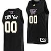 Custom Washington Huskies Jersey College Basketball Name and Number Elite Black