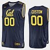 Custom Cal Bears Jersey Name and Number College Basketball Replica Navy