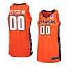 Custom Illinois Fighting Illini Basketball Jersey College Name and Number Orange Black