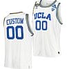 Custom UCLA Bruins Jersey Name and Number College Basketball 2021 March Madness PAC-12 White Stand Together Jersey Honor John R. Wooden