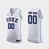 Custom Duke Blue Devils Jersey Name, Number College Basketball White