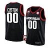 Custom Arkansas Razorbacks Basketball Jersey College Name and Number Team Black