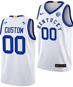 Custom Kentucky Wildcats Jersey Name and Number College Basketball Big Blue Bahamas