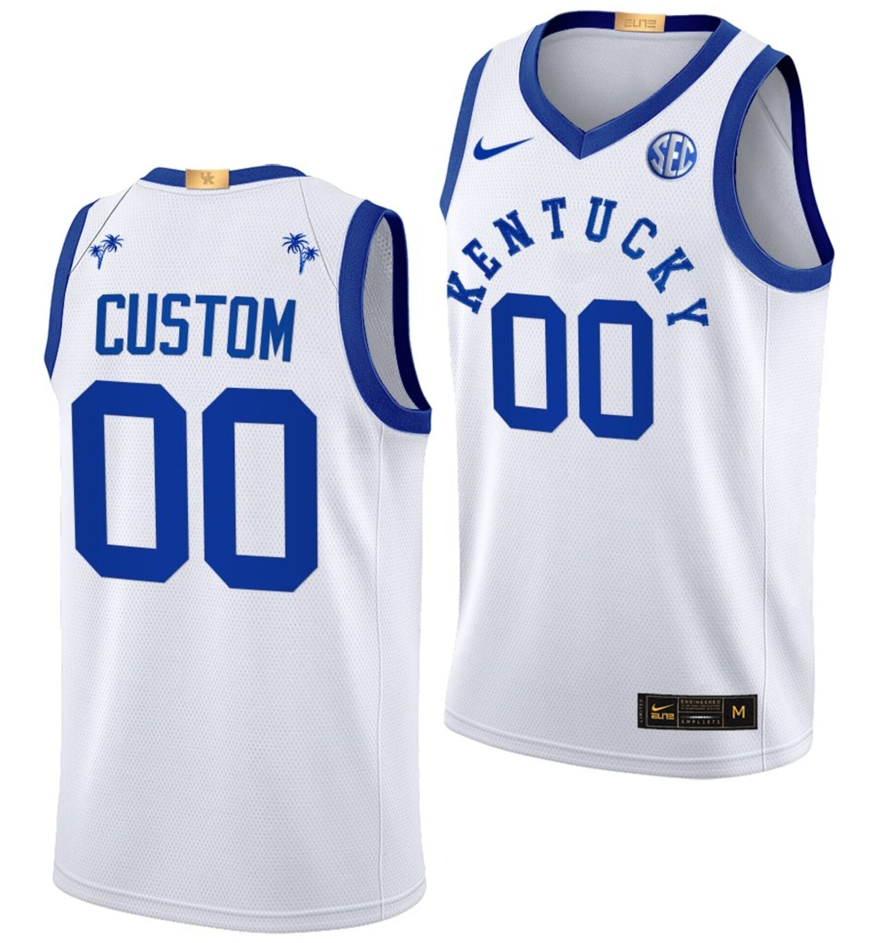 Custom Kentucky Wildcats Jersey Name and Number College Basketball Big Blue Bahamas