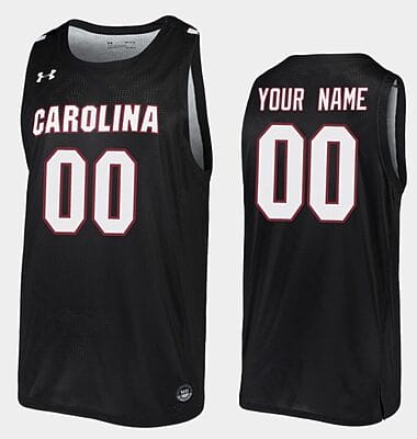 Custom South Carolina Gamecocks Jersey College Basketball Black